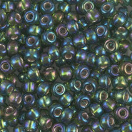 Miyuki seed beads 6/0 - Silverlined olive ab 6-1026